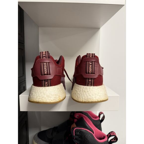 adidas NMD R2 Burgundy Gum Sole CQ2404 Mens Size 10 Boost Casual Sneaker main image 9